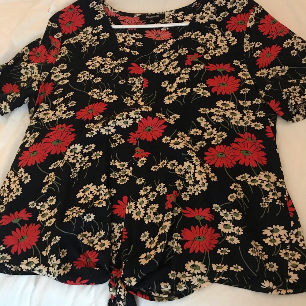 Madewell Tie Front top